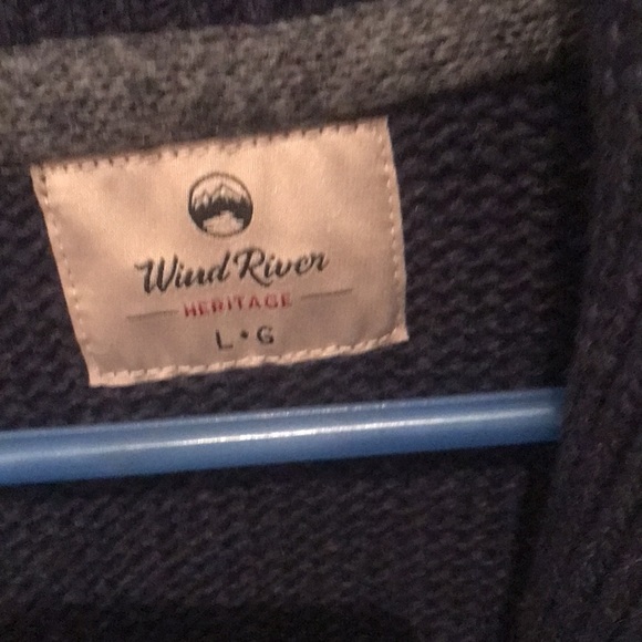 Wind River Heritage Perfect Dad Sweater button up wool by the fireplace sweater - Picture 3 of 4